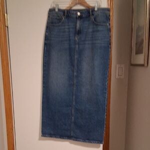 Long Denim Skirt